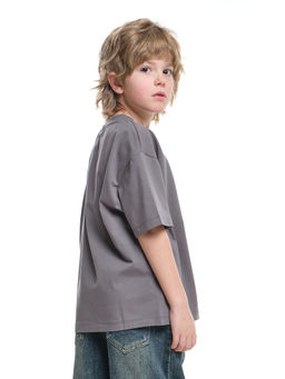 Футболка хлопок подросткам для школы 22-7625 черный - Mini maxi фото 18