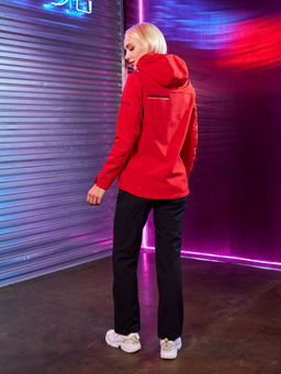 Женская мембранная куртка виндстоппер на флисе Azimuth Сияние 124/23983_711 Красный  фото 18