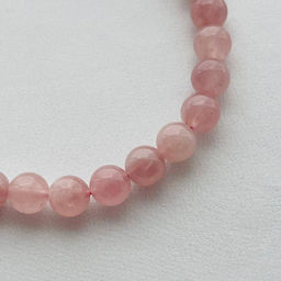 Бусы из мадагаскарского Розового кварца 45 см +