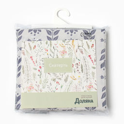 Скатерть Доляна Аir flowers 145*110 см, 100% п/э  фото 8