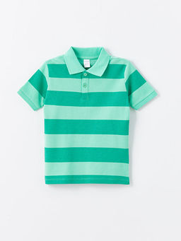 Polo Yaka K?sa Kollu ?izgili Erkek Bebek Ti??rt