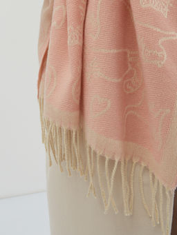 В составе шерсть. Большой теплый двусторонний палантин - Tantino фото 10