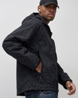 Куртка спортивная мужская весна осень черного цвета 25470Ch - Mtforce фото 10