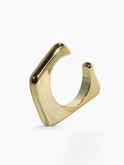 Браслет манжета «Уголки», d=10 см, цвет золото