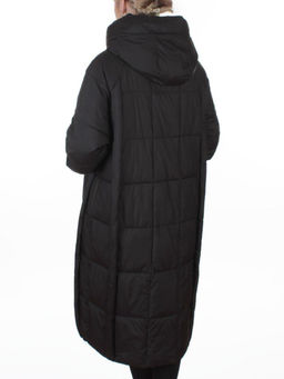 8891 BLACK Пальто зимнее женское (200 гр. холлофайбер)