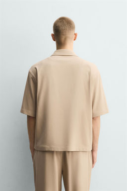 SOBRECAMISA RELAXED FIT BOLSILLO / Beige - Zara фото 3