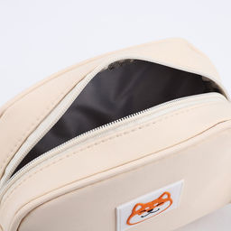 Сумка кросс-боди на молнии «Шиба», бежевая