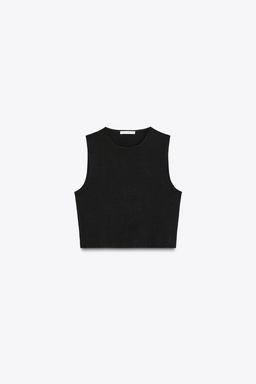 COTTON CROP TOP - Zara фото 5