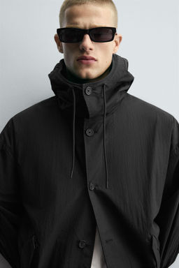 TECHNICAL HOODED JACKET - Zara фото 6