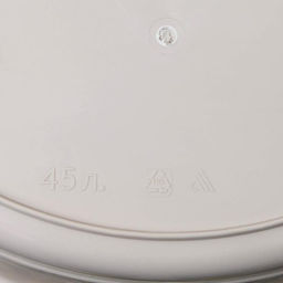 Корзина для белья угловая, 45 л, 37×50×56 см, с крышкой, слоновая кость