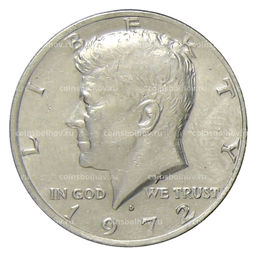 Монета 1/2 доллара (50 центов) 1972 года D CША