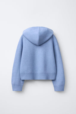 JERSEY PUNTO CAPUCHA / Azul lavado - Zara фото 4
