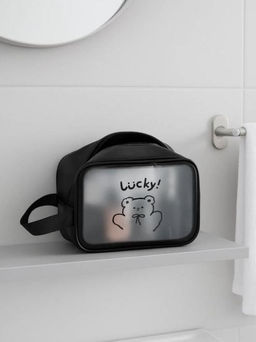 Косметичка "Lucky bear", black (18х25х11 см)