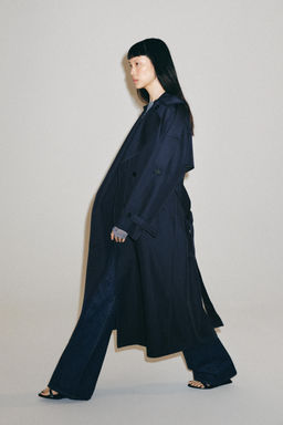 TRENCH OVERSIZE CINTUR?N ZW COLLECTION / Azul