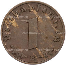 Монета 1 рейхспфенниг 1938 года E Германия
