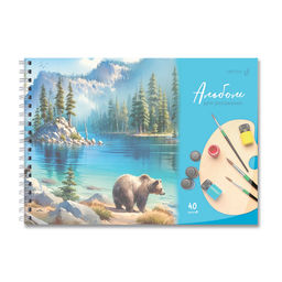 Светоч А207 Альбом для рисования, с пластик. обложкой 180 мкм., цветной титул лист 100 г/м2 A4 29 х 20.5 см 40 л. на гребне 5 шт. 01541 Школьный уголок  фото 18