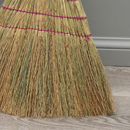 Метла 3-х прошивная «Сорго», усиленная, 450 г, 120 см, нить