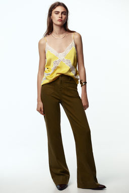 Z1975 HIGH-WAIST JEANS WITH PATCH POCKETS
