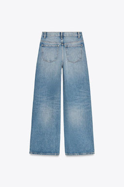 TRF WIDE-LEG HIGH-WAIST JEANS WITH CROSSOVER WAIST - Zara фото 11