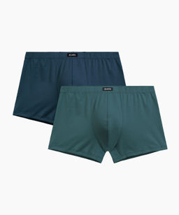 ATLANTIC 2RMH-007 Трусы шорты - набор (2 шт.) сине-зеленый + зеленый