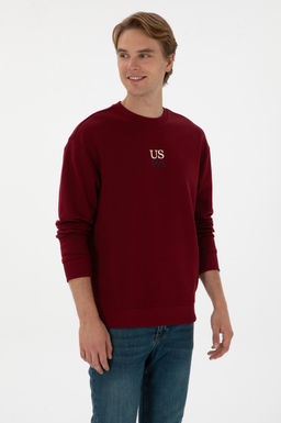 Erkek Bordo Basic Sweatshirt - U.s. polo assn фото 3