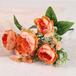 Цветок искусственный 30 см / W394130 /уп 800/ (Оранжевый) - Галеонтрейд фото 4