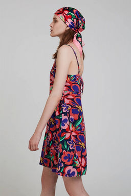 Мини-платье с цветочным орнаментом - Incity фото 4