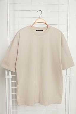 Trendyolmilla Man Tas Bisiklet Yaka K?sa Kol Sehir-Fotograf Bask?l? %100 Pamuklu T-Shirt TMNSS23TS00157  фото 3