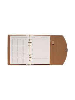 Органайзер на кольцах, A5, с клапаном, 80 листов, в линейку, искусственная кожа, бирюзовый - Simaland фото 10