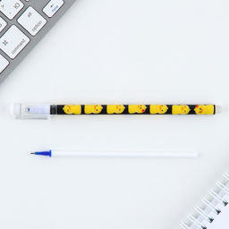 Цена за 12 шт. Ручка пиши стирай синяя паста 0,5 мм с колпачком «Утя»