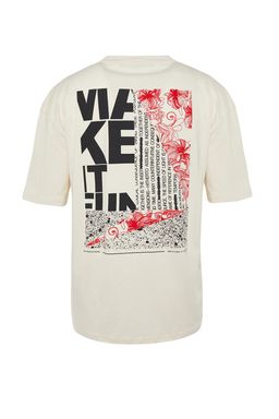 TRENDYOL MAN Siyah Oversize/Genis Kesim K?sa Kol Yaz? Bask?l? %100 Pamuklu T-Shirt TMNSS21TS1064 - Trendyolmilla фото 13