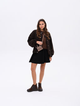 Ботинки EDART 305.927br. Шоколадная кожа+коричневая замша/шерсть фото 13