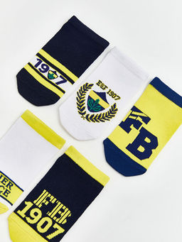 Fenerbah?e Desenli Erkek ?ocuk Patik ?orap 5li