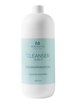 Manita Professional Обезжириватель для ногтей универсальный 4 в 1 / Coconut Paradise, 1000 мл