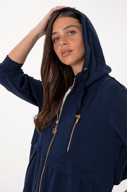 Kad_n Lacivert Sweatshirt Sepette S_rpriz _ndirim - U.s. polo assn фото 9