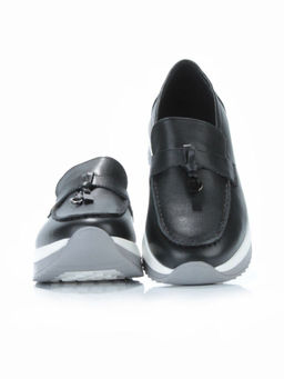 03-5951-3 BLACK Лоферы женские (натуральная кожа)