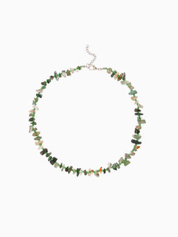Ожерелье из камня, 45 см, зелёный