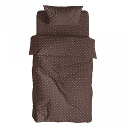 Пододеяльник 1,5 спальный "Корсика" коричневый 145х215см, бязь "Комфорт" 121г/м2, хлопок 100%, упаковка "эконом" ПВХ 28х41см, "Домашняя мода" (Россия)