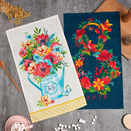 Набор кухонных полотенец Доляна 8 Марта, 35х60см-2шт, 100% хл