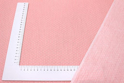 Сатин Белое пшено на св.лососевом, ш.1.60м, хлопок-100%, 110гр/м.кв - Купава фото 2