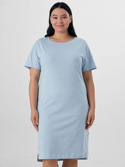 Сорочка ночная женская голубая - Mark formelle фото 3