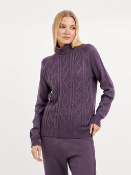 водолазка женская с косами