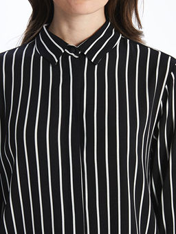 ?izgili Poplin Kad?n G?mlek Tunik