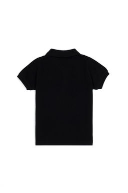 U. S. Polo Assn / Черная футболка с воротником-поло для мальчика - U.s. polo assn фото 5