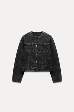 SEQUINNED DENIM JACKET ZW COLLECTION - Zara фото 5