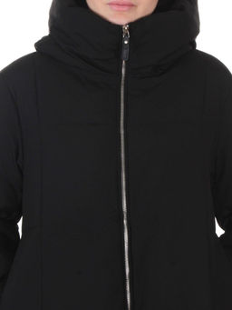 9917 BLACK Пальто зимнее женское (150 гр. холлофайбер)