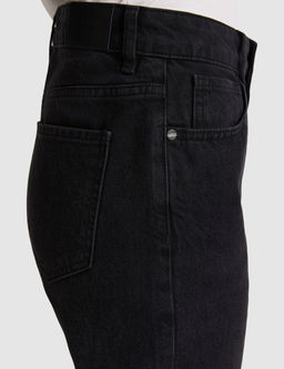 Siyah Straight Fit Jean Pantolon