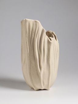 Ваза «Джалис», 22.5×12 см, керамика, бежевая