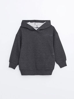 Kap??onlu K?z ?ocuk Kal?n Sweatshirt