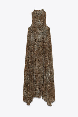 ZW COLLECTION ANIMAL PRINT HALTER DRESS - Zara фото 5